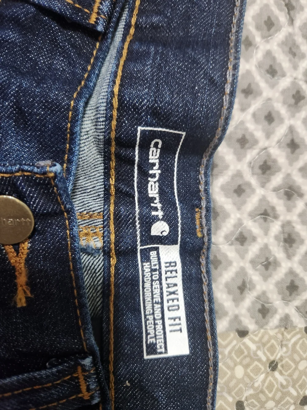 Carhartt Dark Indigo Straight-Leg Women’s Jeans